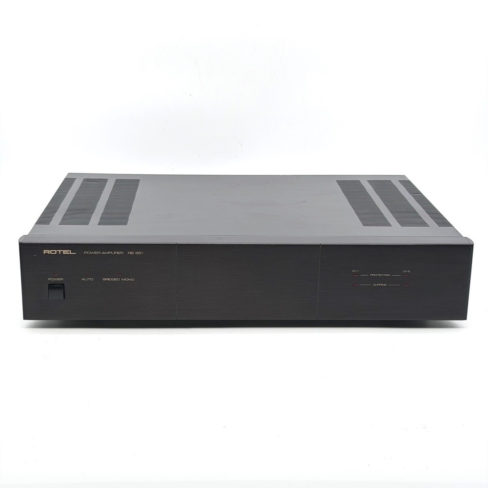 Rotel RB-951 Stereo Power Amplifier Black Bridged Mono 220W Hi-Fi Audio Tested